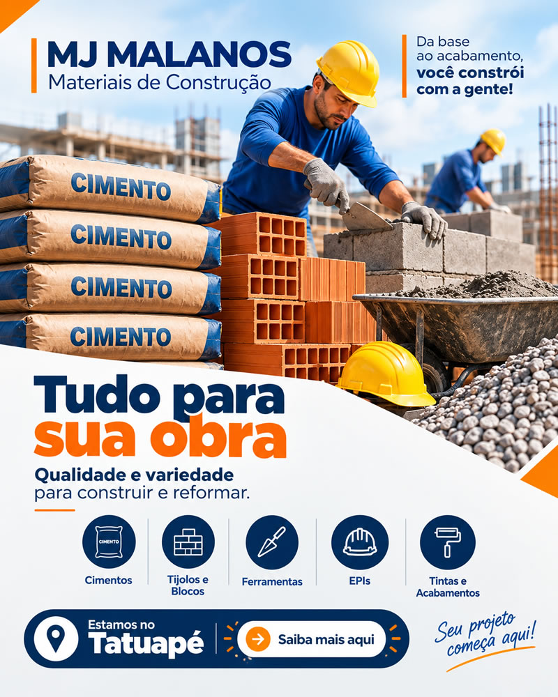MJ Malanos | Loja de materiais para construção no Tatuapé, SP