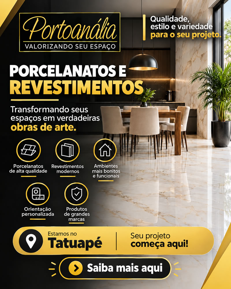 Portoanália | Loja de porcelanatos, revestimentos, pastilhas e acabamentos no Tatuapé, SP