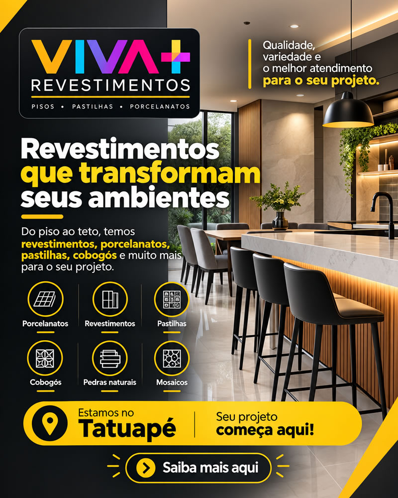 Viva + Revestimentos | Loja de revestimentos, porcelanatos, pastilhas e cobogós no Tatuapé, SP